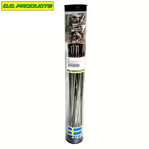 CC-Products Achterwiel 17″ RVS spakenset 32 stuks + nippels voor MT OEM naaf voor velg 17×2.50 Honda XL 400V 1994 & XL 600V transalp 1991-1999 & XL 650V transalp 2000-2007
