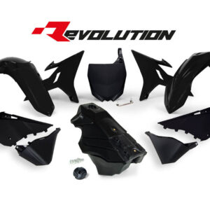 Racetech Revolution Plastic kit Zwart met brandstof tank 8,4 liter zwart Yamaha YZ 125/250 2002-2021