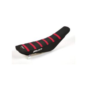 BUD zadelovertrek Zwart met Rode lijnen Yamaha YZ 250F 2014-2023 & YZ 450F 2014-2022 & WR 250F 2015-2022 & WR 450F 2016-2022 & Fantic XXF/XEF 250/450 2022-