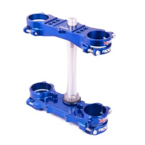 X-Trig Rocs Tech kroonplaten offset zelfde als OEM Blauw Yamaha YZ 250F 2012-2023 & YZ 450F 2010-2015 / 2018-2022