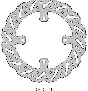 Delta Braking voor remschijf ( 250mm ) Kawasaki KLX 450 07-15 & KX 125/250 06-08 & KX 250F/450F 06-14
