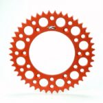 Renthal achtertandwiel 49 tands aluminum Oranje KTM SX/SX-F/EXC/EXC-F 1990- & Husqvarna TC/FC/FE/TE 125/150/250/350/450/501 2014-