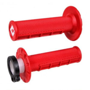 Odi Lock-On handvaten alle 2+ 4 takt Half Waffle Rood